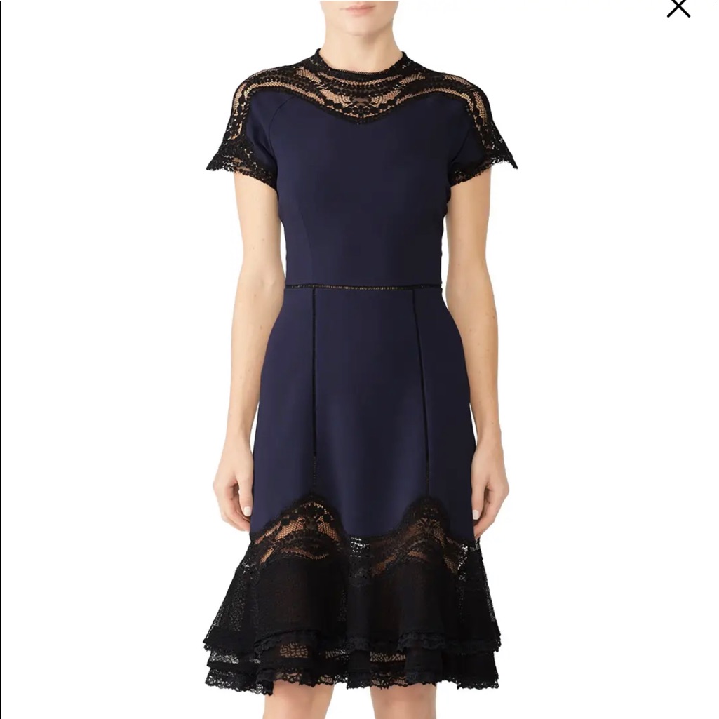 Jonathan Simkhai Navy Blue And Black Dress